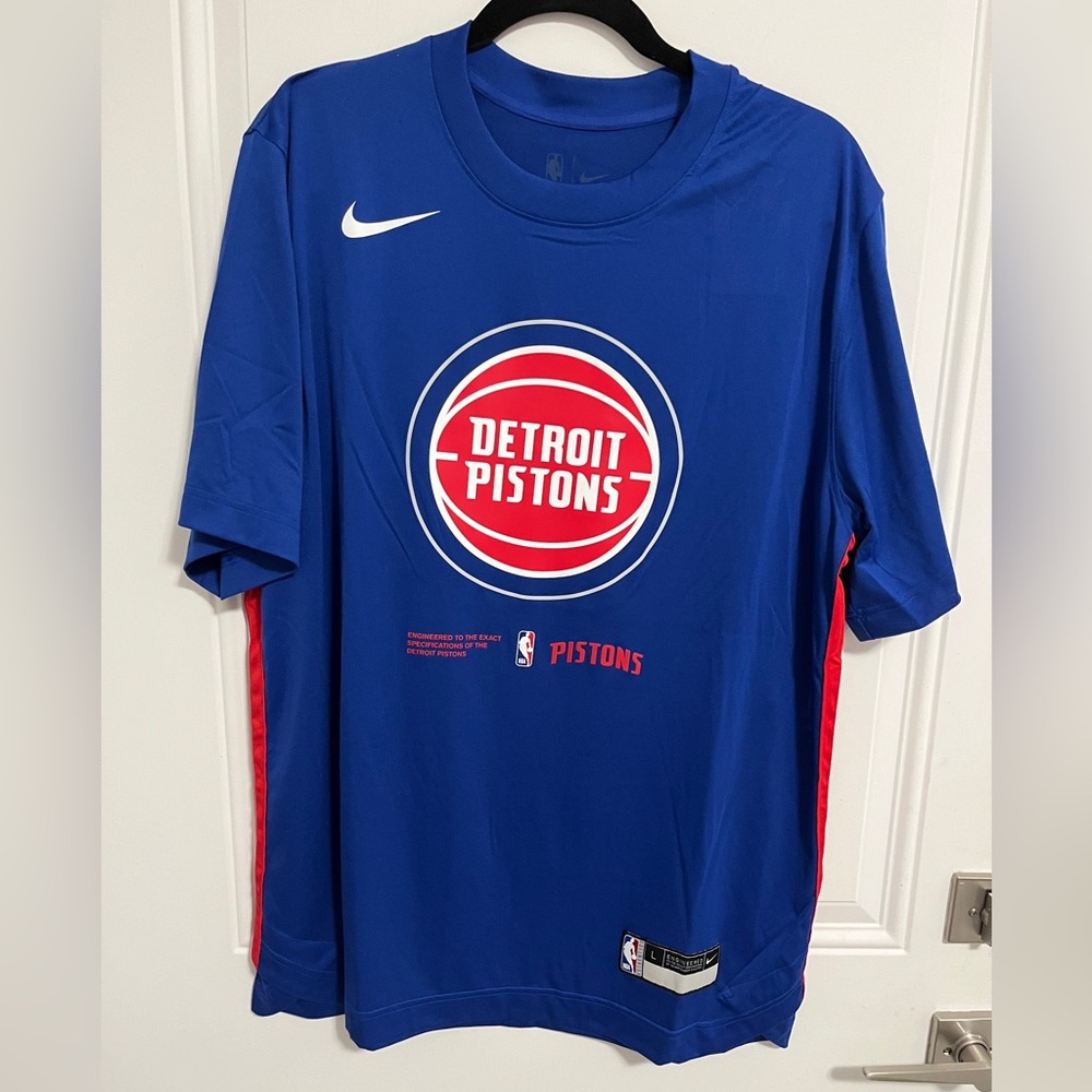 NWT - Nike Detroit Pistons NBA Team-Issued Shooter Men’s Jersey - Size L